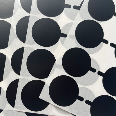 ওয়াটারপ্রুফ কাস্টম ট্যাম্পার সিল স্টিকার আঠালো প্রিন্টিং সার্কেল প্রাইভেট ভিনাইল লেবেল