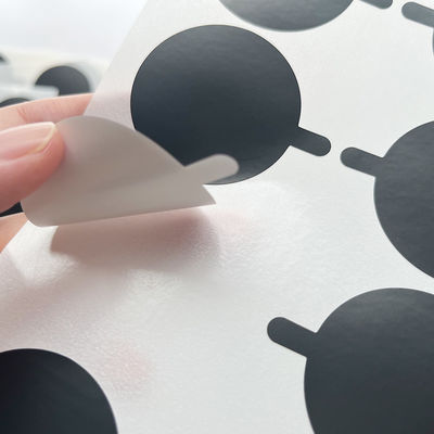 ওয়াটারপ্রুফ কাস্টম ট্যাম্পার সিল স্টিকার আঠালো প্রিন্টিং সার্কেল প্রাইভেট ভিনাইল লেবেল