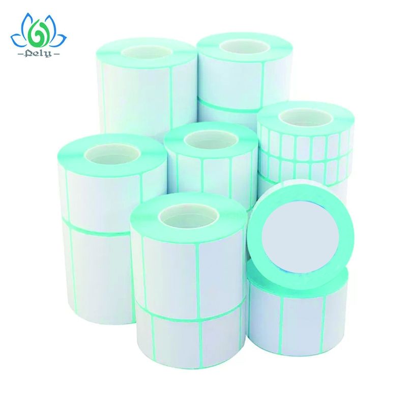 জলরোধী উচ্চ আঠালো ফাঁকা Vinyl রেকর্ড লেবেল স্টিকার, ফাঁকা রোল লেবেল